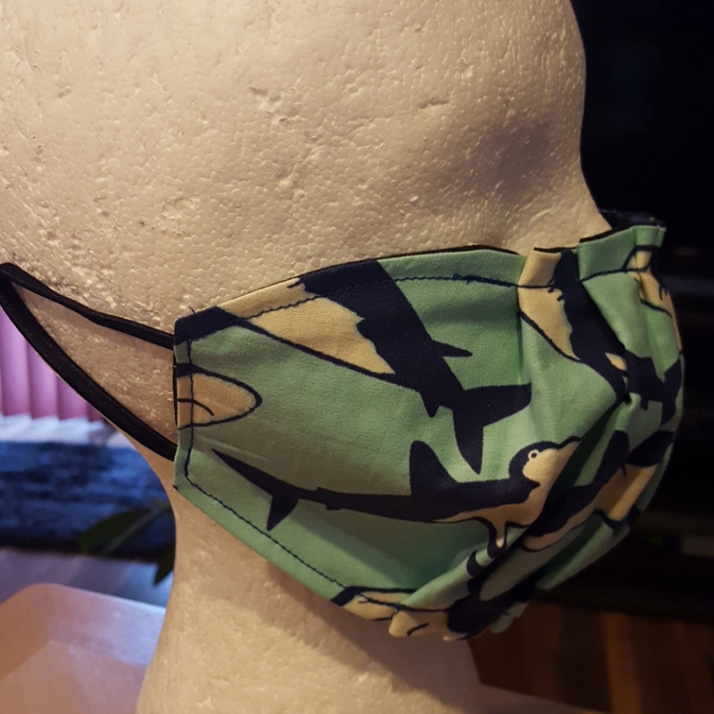 Sharks Face Mask. - Picture 6 of 7